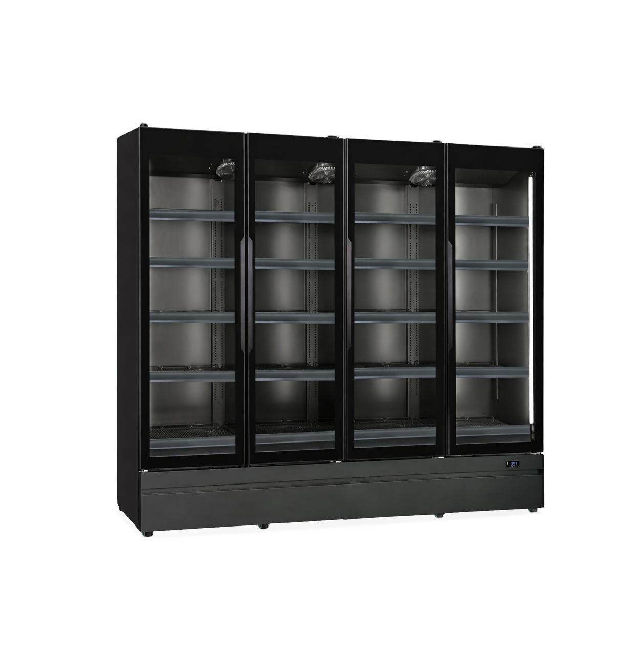 Expositores de pared con puertas batientes