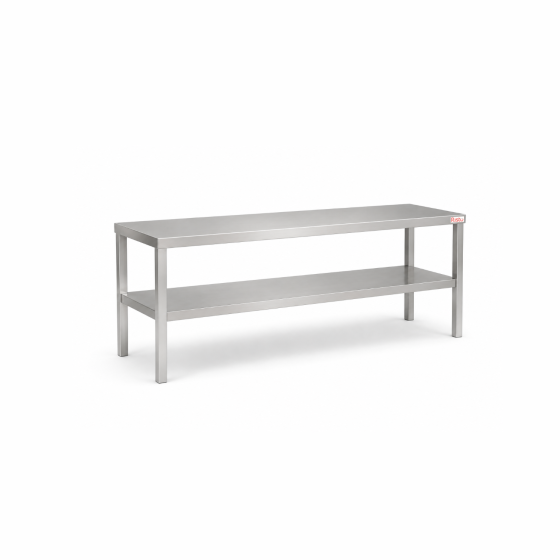 Ripiano sovrapposto in acciaio inox 80x30x65h cm VS