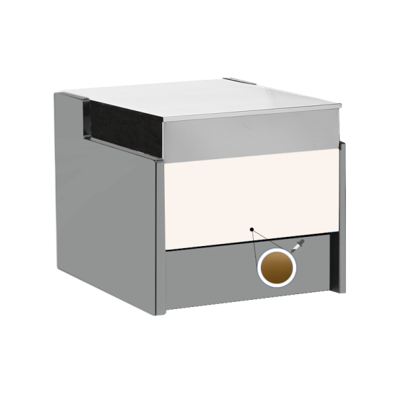 Banco cassa oro 70x109x92h cm