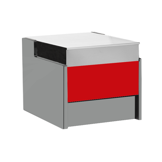 Banco cassa rosso 70x109x92h cm