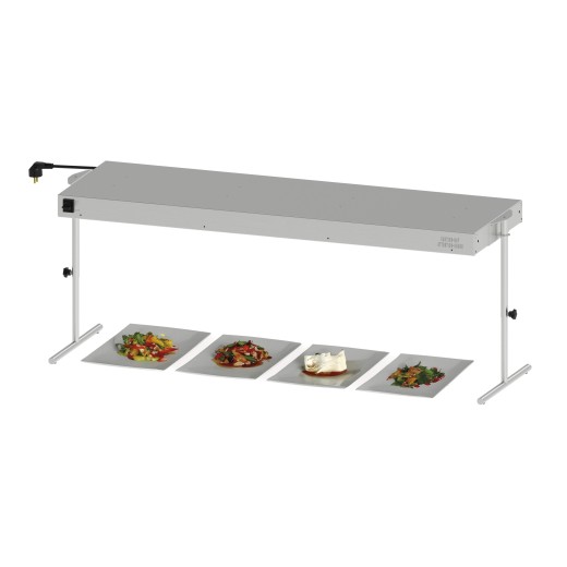 Piastra scaldavivande a infrarossi doppio con luce 1.6 kW