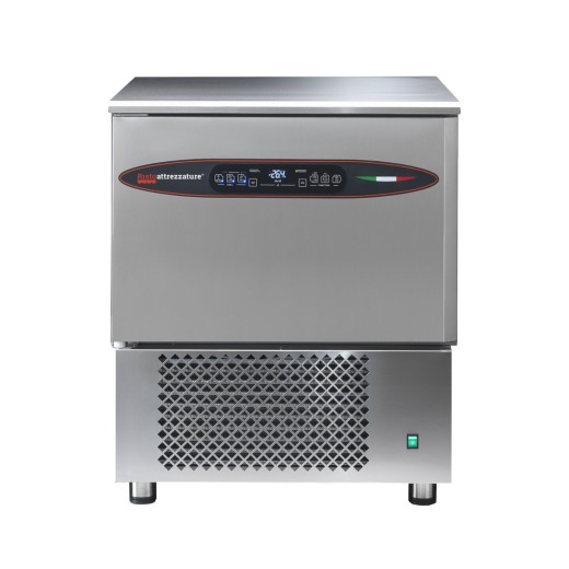 Abbattitore surgelatore di temperatura professionale con touch capacitivo in acciaio inox capacità 5 teglie GN1/1