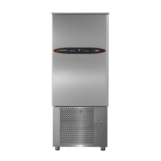 Abbattitore surgelatore di temperatura professionale con touch capacitivo in acciaio inox capacità 15 teglie GN1/1