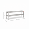 Ripiano sovrapposto in acciaio inox 80x30x65h cm VS