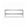 Ripiano sovrapposto in acciaio inox 120x30x65h cm VS