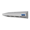 Cappa in acciaio inox 200x90x45h cm a parete snack con motore, regolatore e luci VS 