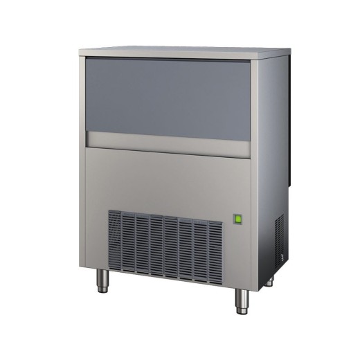 Fabricant de glaçons creux à refroidissement par eau, production de 83 kg/24 h, capacité de 30 kg