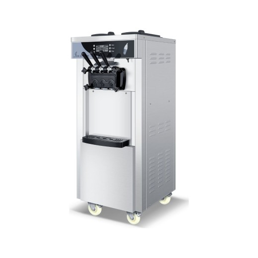 Machine à glace avec panneau de commande numérique, débit de 18 à 28 l/h, capacité de 12 l