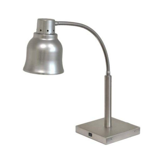 Lampe chauffante de table en acier inoxydable à lumière rouge