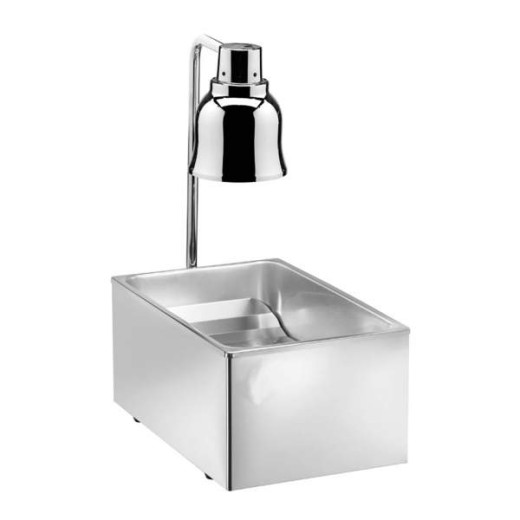 Chauffe-beignets électrique professionnel de table avec lampe infrarouge