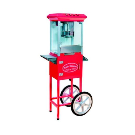 Machine à pop-corn avec chariot