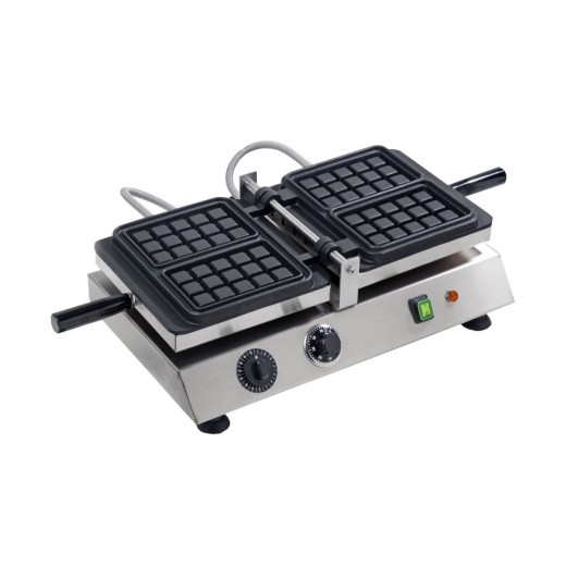 Machine à gaufres de Bruxelles manuelle 770 x 360 x 240 h mm
