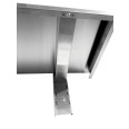 Étagère murale lisse en acier inoxydable 60 x 40 x 3,5 h cm - VS