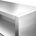 Étagère suspendue en acier inoxydable, ouverte, 200 x 40 x 65 h cm, avec 1 tablette 