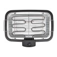 Barbecue électrique de table avec support, 2 kW, 38 x 22 x 71 (h) cm