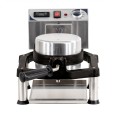 Machine professionnelle à gaufres rondes 180°, 1,6 kW, 31,5 x 62 x 30 (h) cm