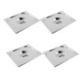 Juego de 4 tapas de acero inoxidable para bandeja GN 1/2 - WT
