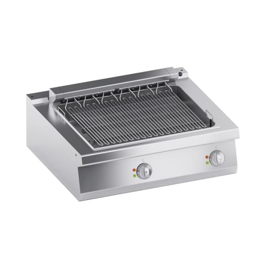 Parrilla eléctrica de sobremesa de 8,2 kW, 80 x 70 x 25 (altura) cm