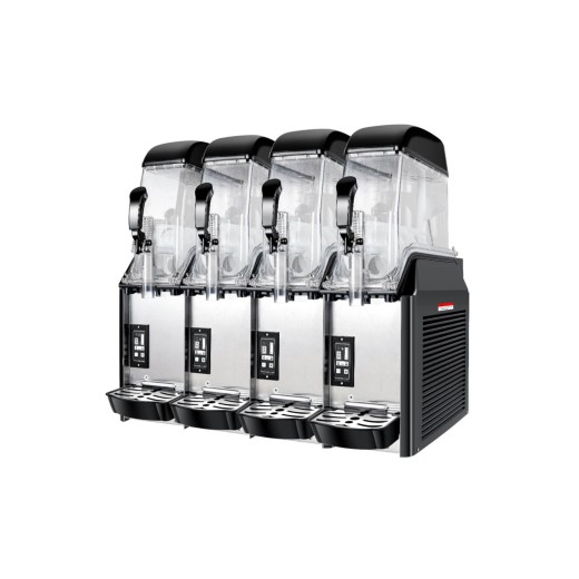 Máquina de granizados de sobremesa con control electrónico, 4 depósitos de 12 litros