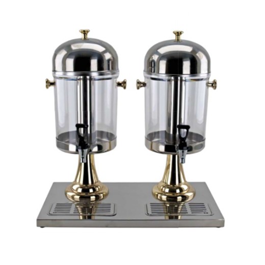 Dispensador de zumos y bebidas con doble columna de refrigeración