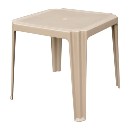 Mesa Madison de ratán apilable de Juta, 750 x 750 x 720 (altura) mm