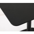 Mesa de color negro, 60 x 60 x 74 (altura) cm