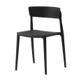 Silla de color negro, 50 x 53 x 75,5 h cm