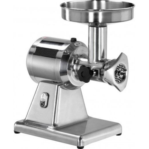 Moinho de carne com abertura de 120 mm e diâmetro de 52 mm, trifásico, com grupo de moagem em aço inoxidável