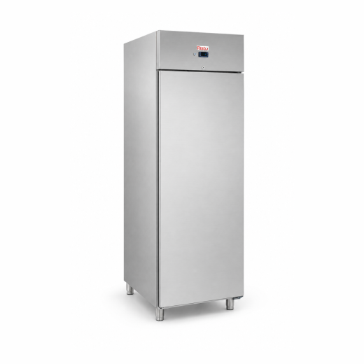 Armário frigorífico em aço inoxidável, com 1 porta, 700 litros, ventilação, -2 a +8 °C, de baixo consumo energético - CH