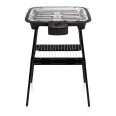 Electric tabletop barbecue with stand, 2 kW, 38 x 22 x 71 (h) cm