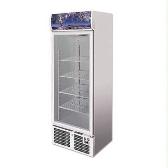Static-cooled drinks display cabinet, 331-litre capacity
