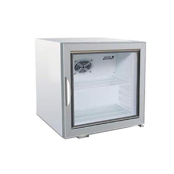 Static-cooled drinks display cabinet, 68-litre capacity