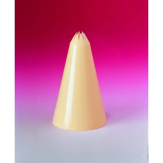 Star-shaped piping nozzle made of polypropylene, Ø 17 mm
