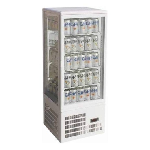 4-sided drinks display cabinet, 98-litre capacity