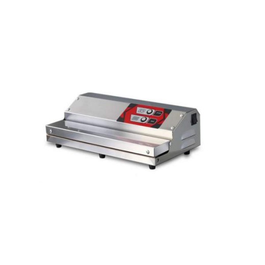 Stainless steel external extraction packaging machine with a 350 mm sealing bar