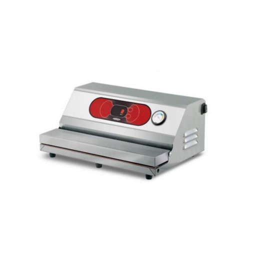 AUTOMATIC external extraction packaging machine in stainless steel with a 350 mm sealing bar
