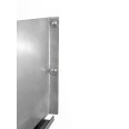Smooth stainless steel wall shelf, 60 x 30 x 3.5h cm – VS