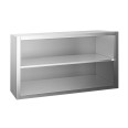 Offener Hängeschrank aus Edelstahl, 100 x 40 x 65 (H) cm, mit 1 Einlegeboden
