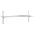 Glatte Wandablage aus Edelstahl, 140 x 30 x 3,5 (H) cm – VS