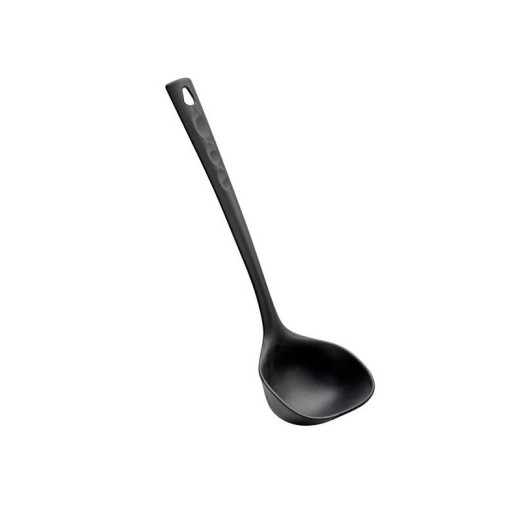 Suppenkelle aus schwarzem Nylon, 330 mm