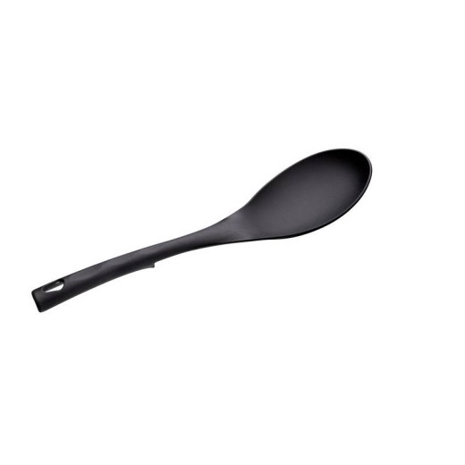 Reislöffel aus schwarzem Nylon, 290 mm