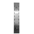 Doppelter, glatter Wandregal aus Edelstahl, 140 x 30 x 7 (H) cm – VS